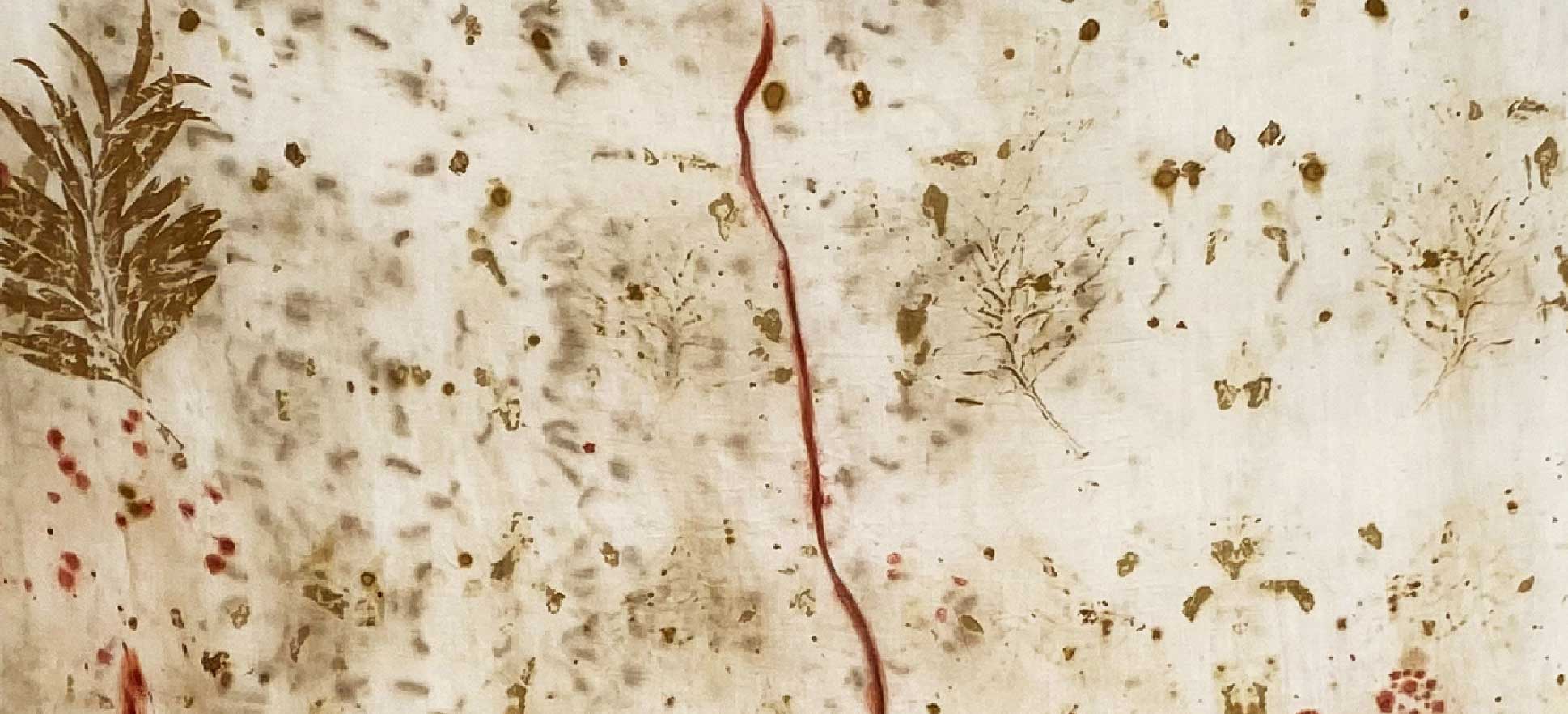 Botanical eco-print created with natural dyes.