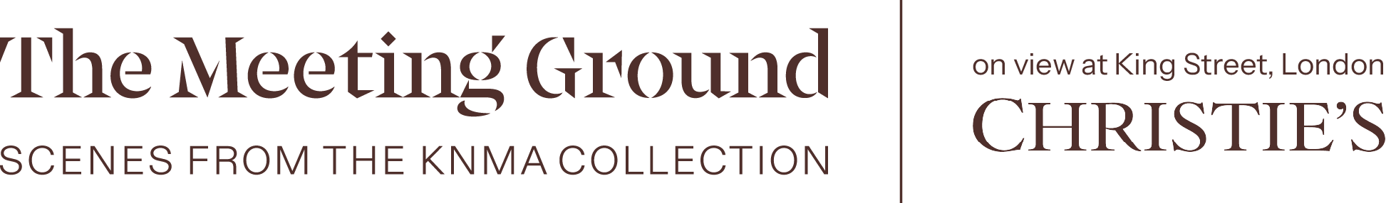 The Meeting Ground: Scenes from the KNMA Collection